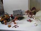 playmobil dino's met auto met aanhanger kooi en skelet, Ophalen of Verzenden, Zo goed als nieuw