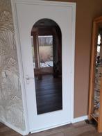 Nette witte binnendeur met veiligheidsglas, Doe-het-zelf en Verbouw, Deuren en Horren, Ophalen, 80 tot 100 cm, Binnendeur, Zo goed als nieuw