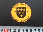 sticker 1990 oranje vereniging 45 jaar bevrijding, Ophalen, Zo goed als nieuw
