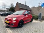 Fiat 500 0.9 85pk Twinair Turbo 2013 Rood, leer, 16 inch, Auto's, Voorwielaandrijving, 905 kg, Leder, Handgeschakeld
