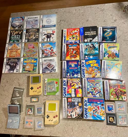 Gameboy Nintendo sp advance pakket, Spelcomputers en Games, Spelcomputers | Nintendo Game Boy, Gebruikt, Game Boy Advance SP, Ophalen of Verzenden