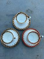 Elizabethan kop en schotel, 3 keer, Antiek en Kunst, Antiek | Servies compleet, Ophalen of Verzenden