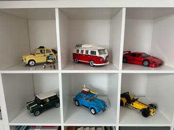 Set van 6 automodellen van bouwstenen beschikbaar voor biedingen