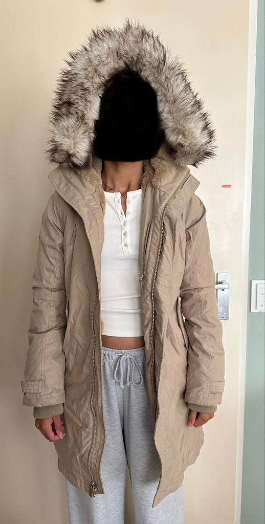 Aritzia Parka - Warme Winterjas, Kleding | Dames, Jassen | Zomer, Nieuw, Maat 36 (S), Beige, Verzenden