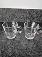 Nespresso View glaasjes 6 cm x 6 cm 2 stuks, Ophalen of Verzenden, Zo goed als nieuw, Borrel- of Shotglas