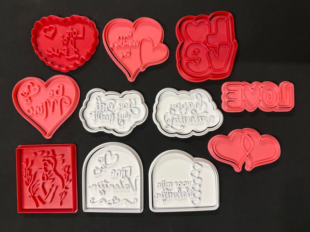 Valentijn Koek Uitstekers Set, Heufs 3Design, Nieuw, Ophalen of Verzenden, Heufs 3Design