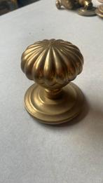 Grote voordeurknop ANTIEK messing deurknop goud vintage knop, Ophalen of Verzenden