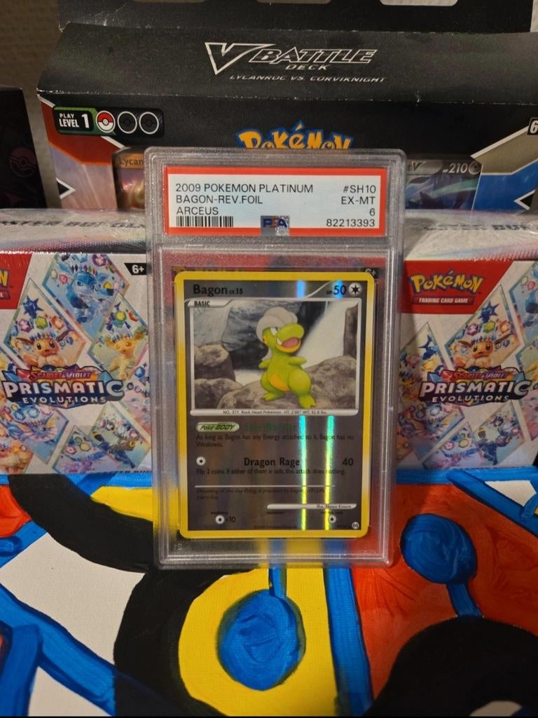 Bagon #SH10 - Pokémon Platinum Arceus, Ophalen of Verzenden, Gebruikt, Losse kaart, Foil