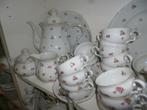 Koffieservies Mitterteich Bavaria met roze roosjes, Antiek en Kunst, Antiek | Servies compleet, Ophalen of Verzenden