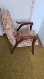 3 jaren 50 teak houten fauteuils hairpin legs, Ophalen, Hout, Gebruikt, Minder dan 75 cm