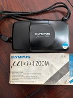 Fotocamera Olympus mju zoom met instructieboekje, Audio, Tv en Foto, Fotocamera's Analoog, Verzenden, Zo goed als nieuw, Compact