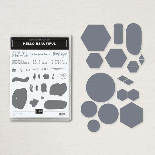 Stampin' Up! bundel Hello Beautiful, Hobby en Vrije tijd, Kaarten | Zelf maken, Zo goed als nieuw, Overige typen, Overige thema's