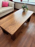 Massief eiken salontafel, Huis en Inrichting, Tafels | Salontafels, Ophalen, 100 tot 150 cm, 50 tot 75 cm, Eikenhout