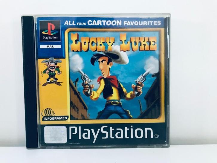 PS1 - Lucky Luke (Compleet), Spelcomputers en Games, Games | Sony PlayStation 1, Zo goed als nieuw, Avontuur en Actie, 1 speler