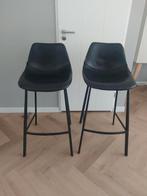 Durch Bone barkruk. 2 barkrukken van Dutch Bone zwart, 2 krukken, Ophalen, Gebruikt, 60 tot 90 cm