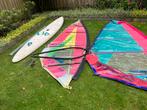 Tiga beginners surfset compleet met groot en klein zeil, Watersport en Boten, Windsurfen, Ophalen, Gebruikt, Met draagtas, 300 cm of meer