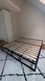 Emma metalen bed 180x200cm ZGAN, Ophalen, Zwart, Tweepersoons, Zo goed als nieuw