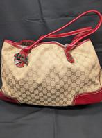 Gucci Princy GG canvas(large) tas Beige/goud/wijnrood, Ophalen of Verzenden, Nieuw, Beige, Handtas
