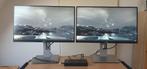 2x Dell U2515H 25 inch 1440p IPS monitor, Thunderbolt, Gebruikt, IPS, In hoogte verstelbaar