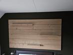 Steigerhout wandbord, greywash., Huis en Inrichting, Woonaccessoires | Wanddecoraties, Ophalen of Verzenden, Zo goed als nieuw