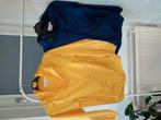 Kinder regenjas geel en blauw maat 122/128, Ophalen of Verzenden, Zo goed als nieuw