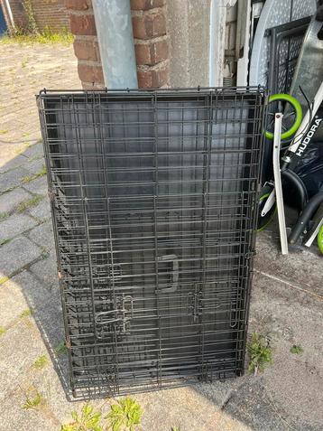 Hondenbench met 2 deuren, opklapbaar beschikbaar voor biedingen