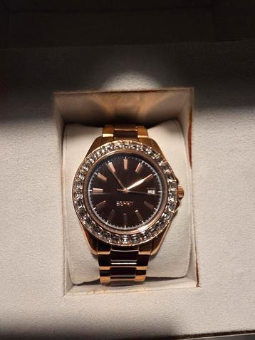NIEUW: Prachtige Luxe Esprit , Roségoud met kristallen beschikbaar voor biedingen