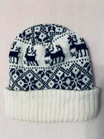 Nieuw Wintermuts met Rendier Wit en Zwart, Ophalen of Verzenden, Zo goed als nieuw, Jongen of Meisje, Muts