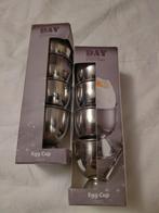 Eierdopjes 4 stuks rvs., Ophalen, Nieuw