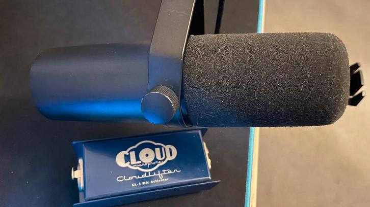 Shure SM7B + Cloudlifter CL-1, Muziek en Instrumenten, Microfoons, Zo goed als nieuw, Studiomicrofoon, Ophalen of Verzenden