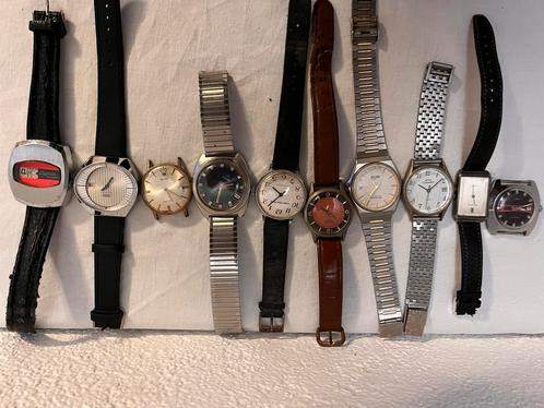 Set van 10 vintage horloges, Sieraden, Tassen en Uiterlijk, Horloges | Antiek, Overige merken, Staal, Ophalen of Verzenden