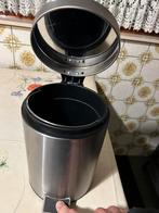 Aluminium pedaal emmer, Huis en Inrichting, Woonaccessoires | Prullenbakken, Ophalen, Gebruikt, Metaal, Minder dan 50 cm