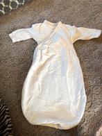 Katoenen slaapzak 56 katoen wit baby, Ophalen of Verzenden, Zo goed als nieuw, Minder dan 70 cm, Slaapzak