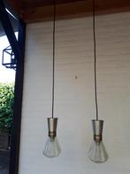 Vintage retro hanglampen glas Design Mid Century jaren 60., Vintage retro jaren 60 glas Design Mid Century., Ophalen of Verzenden