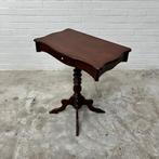 Antieke engelse tafel met lade mahonie hout bijzettafel, Antiek en Kunst, Antiek | Meubels | Tafels, Verzenden