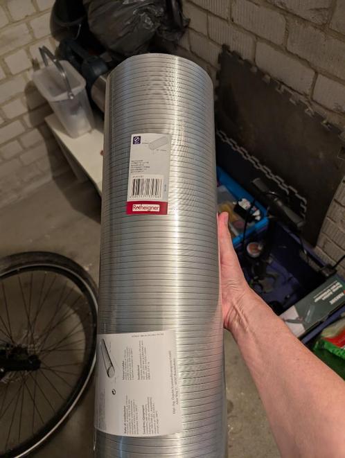 NIEUW Flexibele afvoerslang aluminium Ø 150 mm, 2,5 mtr., Doe-het-zelf en Verbouw, Buizen en Afvoer, Nieuw, Overige typen, Aluminium