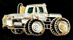 Dump truck pin- geel wit gelakt, Verzenden, Nieuw, Transport, Speldje of Pin