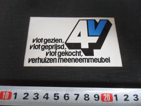 sticker 4V Vlot gezien, Vlot geprijsd, Vlot gekocht, Verhuiz, Verzamelen, Stickers, Zo goed als nieuw, Bedrijf of Vereniging, Ophalen