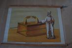 Schoolplaat DE HOGEPRIESTER EN DE ARK DES VERBONDS, Antiek en Kunst, Antiek | Schoolplaten, Ophalen of Verzenden, Overige thema's