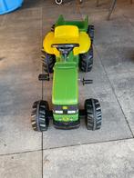 Traptrekker met aanhanger, Kinderen en Baby's, Speelgoed | Buiten | Voertuigen en Loopfietsen, Ophalen, Zo goed als nieuw, Trapvoertuig