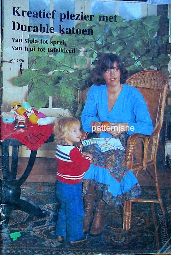 HAKEN 2 x DURABLE  mooie patronen van vroeger (3/78 en 6/80), Hobby en Vrije tijd, Breien en Haken, Zo goed als nieuw, Haken, Patroon of Boek