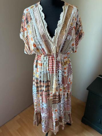 Made in Italy mooie lange zomerse BoHo Ibiza jurk mt M ZGAN beschikbaar voor biedingen