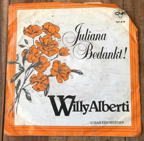 single Willy Alberti - Juliana Bedankt, Cd's en Dvd's, Vinyl Singles, Gebruikt, Nederlandstalig, Ophalen of Verzenden
