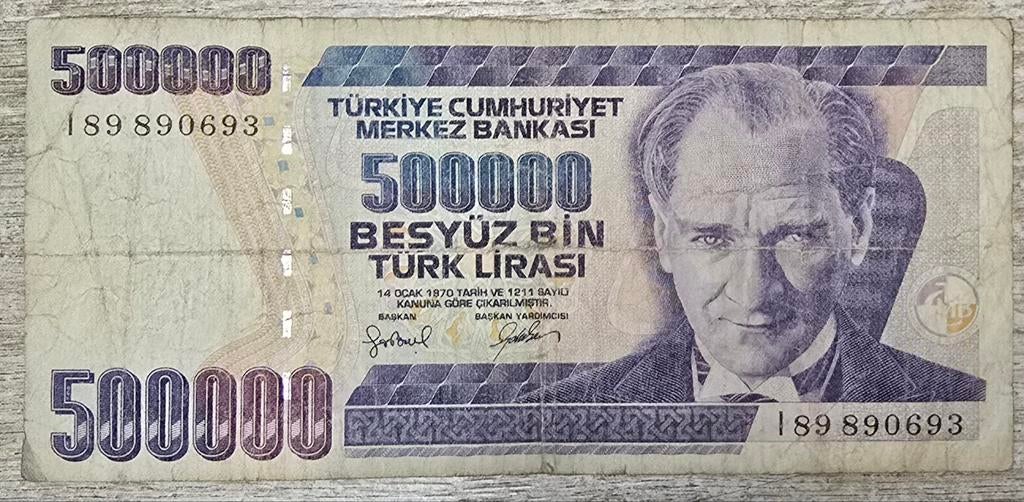 Turkije 500.000 lira, Ophalen, Overige landen