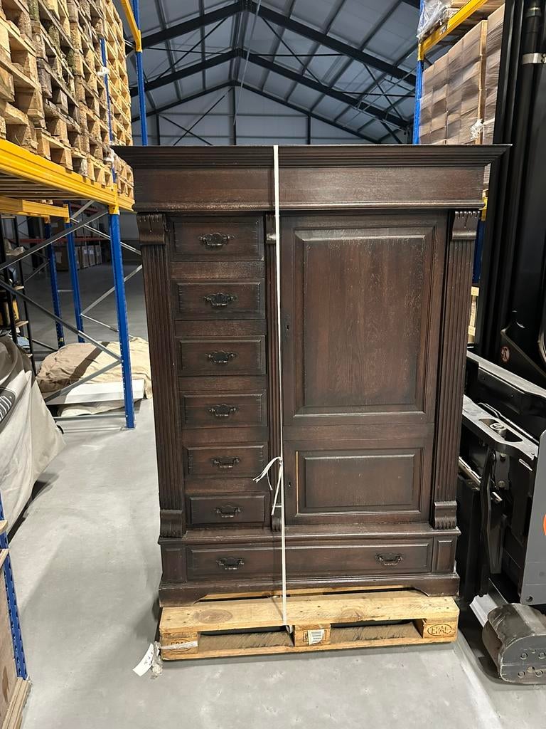 Engels bureau met bijpassende kast, Ophalen, Zo goed als nieuw, Hout, Overige typen