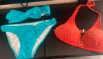 Bikini blauw /turkoois, + oranje bovenstukje maat 36,, Ophalen of Verzenden, Zo goed als nieuw, Blauw, Bikini