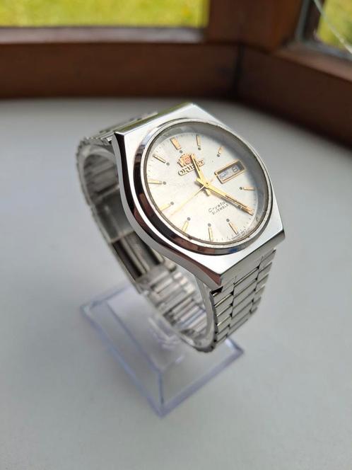 Vintage Orient automatisch, Sieraden, Tassen en Uiterlijk, Sporthorloges, Zo goed als nieuw, Zilver, Ophalen of Verzenden