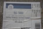 Vloerkleed YARAH donkergrijs Lifa Living vintage Perzisch, 150 tot 200 cm, Ophalen of Verzenden, Grijs, Rechthoekig