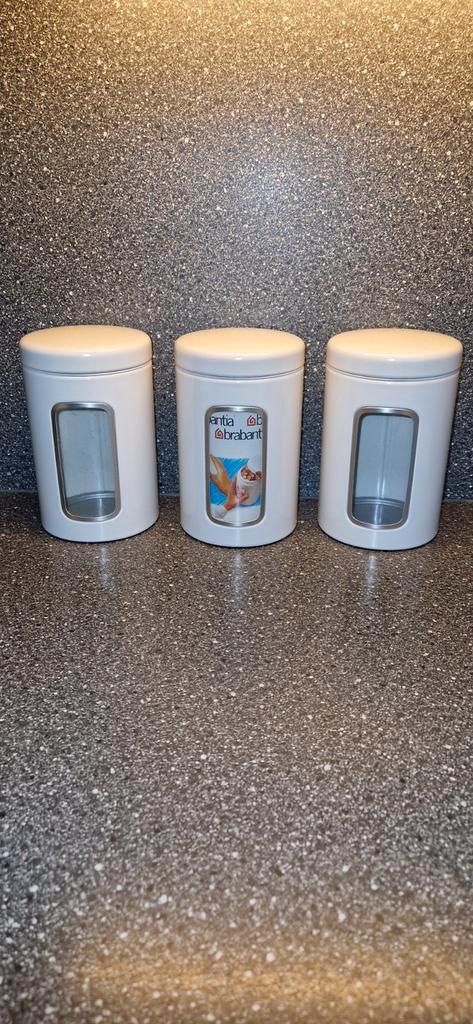 3 Brabantia Bewaarbussen met Venster, Huis en Inrichting, Keuken | Keukenbenodigdheden, Zo goed als nieuw, Ophalen of Verzenden