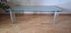 Glazen tafel in goede staat, Huis en Inrichting, Tafels | Salontafels, Ophalen, 100 tot 150 cm, 50 tot 100 cm, Rechthoekig